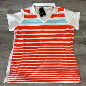 Nike Golf  tour performance Dri-fit NWT Top Women's XL collared v neck